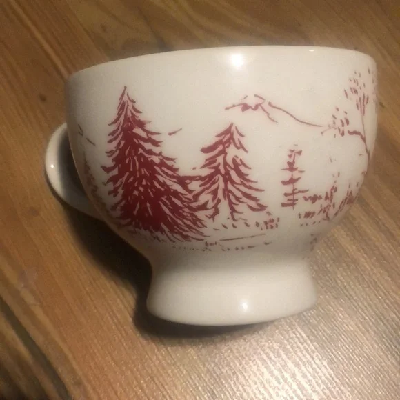 Anthro Cappuccino Mug Holiday Toile - Picture 6 of 9